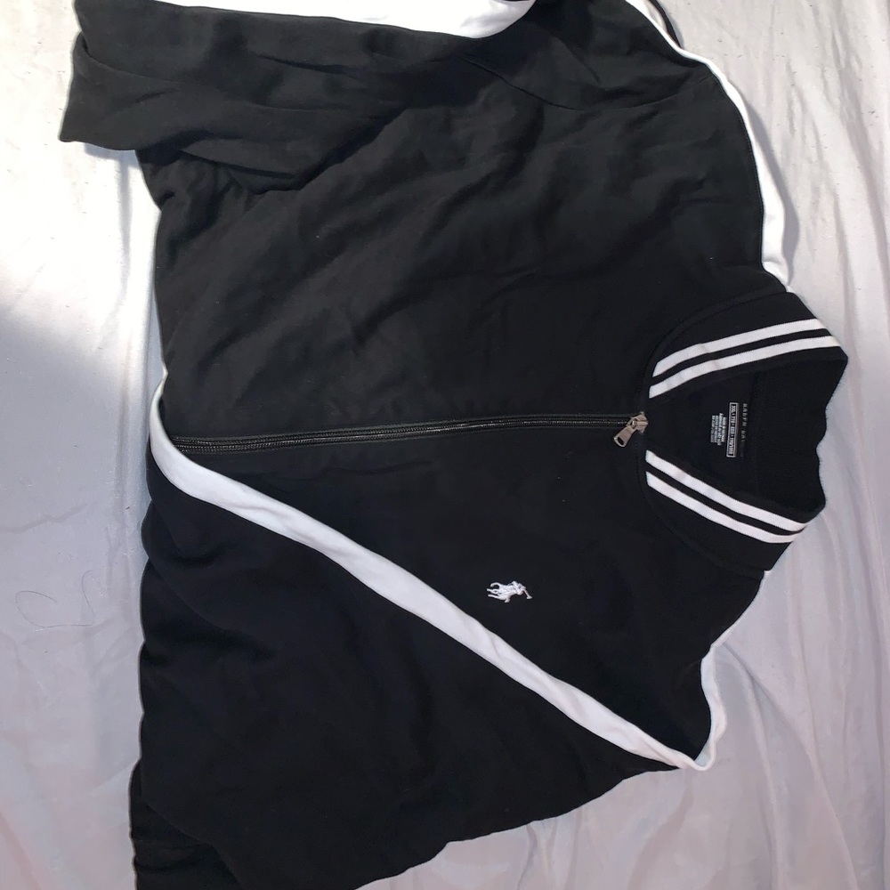 xxl blackwhite polo track zip up Like brand new